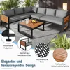 An outdoor lounge set with a coffee table on a patio. Anteprima dell’immagine prodotto