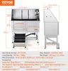A technical diagram showing the dimensions and specifications of a pet grooming tub. Anteprima dell’immagine prodotto