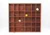 Woodweaver Holzregal Braun, 28 Fächer, 45x40x3,5cm | Produktbild-Vorschau 3