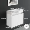 Alpenberger Waschbecken mit Unterschrank 55 cm | Gäste WC Produktbild-Vorschau 6