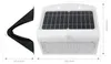 Ledvion Moderne Solar LED Wandlampe sensor 8W Warmweiß IP65 Produktbild-Vorschau 9
