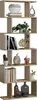 A multi-shelf wooden bookcase filled with various decorative items and books. Produktbild-Vorschau