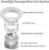 6Pc 7W Led encastrables Lampes de cuisine Blanc chaud 230V Voir les images du produit 6