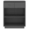 vidaXL Beistellschrank Grau 60x34x75 cm Massivholz Kiefer - Produktbild-Vorschau 6