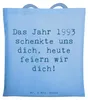 Mr. & Mrs. Panda Shopping Tasche Spruch 1993 Geburtstag - Produktbild-Vorschau 1