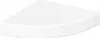 A white corner shelf on a white background. Voir les images du produit