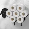 Halter Ständer Kleiderbügel Regal für Toilettenpapierrollen Produktbild-Vorschau 4