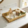 IvoQ Vassoio Oro con Fondo a Specchio – 45 x 30 cm – Piatto Anteprima dell’immagine prodotto 3