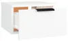 vidaXL Nástěnný noční stolek bílý 34x30x20 cm Náhled obrázku produktu 5