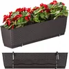 Doniczka Prosperplast | Ratolla Case PW | Brązowa | 50 cm Podgląd zdjęcia produktu 1