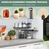 bremermann étagère d'angle, étagère de cuisine, en verre et Voir les images du produit 2