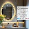 Vrygle oválné LED koupelnové zrcadlo s osvětlením 60×80 cm, Náhled obrázku produktu 16