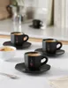 Sada 4 šálků BIALETTI PERFETTO MOKA Porcelán 4x 75 ml Černá Náhled obrázku produktu 4
