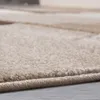 Designer Teppich mit Konturenschnitt Karo Muster Braun Produktbild-Vorschau 2