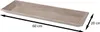 Dekorativ Teller / Servierbrett aus Holz beige 60cm x 20cm Produktbild-Vorschau 3