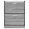 vidaXL Botník Grey Sonoma 59x17x81 cm Dřevěný materiál Náhled obrázku produktu 4