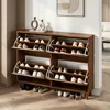 Armoire à chaussures Merax avec 4 portes battantes et 8 Voir les images du produit 5