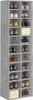 vidaXL Botník Concrete Grey 54x34x183 cm Dřevěný materiál Náhled obrázku produktu 3