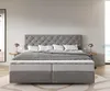 DELIFE Boxspringbett Dream-Great Mikrofaser Grau 200x200 cm Produktbild-Vorschau 2