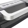 Close-up of a black and silver vacuum sealer machine. Podgląd zdjęcia produktu
