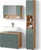 Set mobili bagno Livinity Ronco Verde/Rovere dorato 3 Anteprima dell’immagine prodotto 1