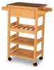 Küchenwagen aus massiver Buche mit 48x37 cm Arbeitsfläche, Produktbild-Vorschau 4