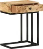 vidaXL Beistelltisch U-Form 45x30x61 cm Mango Massivholz Produktbild-Vorschau 1