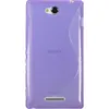 PhoneNatic Case kompatibel mit Sony Xperia C - lila Silikon Produktbild-Vorschau 3