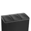 3fach Edelstahl Mülleimer 36l Küche Schwarz Matt | Produktbild-Vorschau 5
