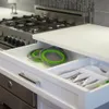 Faltbarer Seiher Sieb Abtropfsieb Nudelsieb (Grün) H0282, Produktbild-Vorschau 6
