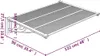 vidaXL Tettoia per porta grigia e trasparente 122x90 cm in Anteprima dell’immagine prodotto 7