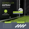 Juskys® Gerätezelt M, 220x160x175 cm in Anthrazit, mit Produktbild-Vorschau 6
