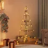vidaXL Metall-Weihnachtsbaum für Dekorationen Schwarz 140 Produktbild-Vorschau 2