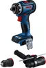 A cordless drill and its accessories are displayed against a white background. Voir les images du produit