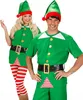 A man and a woman dressed as elves for Christmas. Anteprima dell’immagine prodotto
