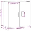 vidaXL Wandschrank Schwarz 60x31x60 cm Holzwerkstoff Produktbild-Vorschau 7