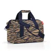 Cestovná taška - hnedá - modrá - 42 x 33 cm - polyester - Náhľad obrázku produktu 5