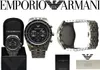 A product shot of an Emporio Armani watch, presented with its packaging and documentation. Produktbild-Vorschau