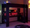 Parisot Hochbett "Online" schwarz, Bett 90x200 mit Produktbild-Vorschau 2