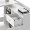 Eckschreibtisch Vicco Noira Weiß 135 x 77 cm mit Schublade, Produktbild-Vorschau 6