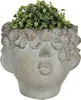 Pot de fleurs 16x15x13 cm gris 6TE0314 Produktbild-Vorschau 4