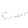 vidaXL Tischplatte 100x50x2 cm Massivholz Eiche Behandelt Produktbild-Vorschau 6