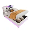 Letto imbottito Merax Smart 90×200 cm con vano contenitore Anteprima dell’immagine prodotto 12