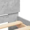 Bettgestell mit Kopfteil und LED-Leuchten Betongrau 100x200 Produktbild-Vorschau 10