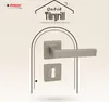 A marketing image showcasing a door handle set against a decorative background. Produktbild-Vorschau