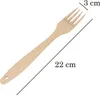Holz-Gabel 22 cm, 4 Zinken, für Grill und Teflonpfannen, Produktbild-Vorschau 2