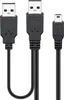 Goobay 93587 Cavo di alimentazione doppio USB 2.0 Hi-Speed, Anteprima dell’immagine prodotto 1