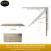 Tavolo pieghevole a parete Piano di lavoro 80x40 cm in Anteprima dell’immagine prodotto 6