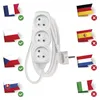 Prodlužovací kabel 1,5 m / 3 zásuvky / bílý / PVC / 1 mm2 Anteprima dell’immagine prodotto