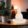 Lampa stołowa, Budda, ceramika, biały, wys. 30 cm Podgląd zdjęcia produktu 3